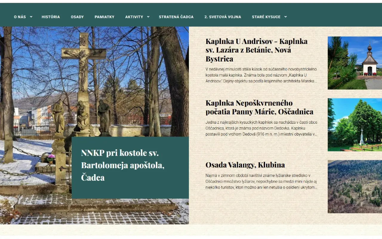 Podporte projekt „Kysuckou krajinou“, staňte sa súčasťou poznania