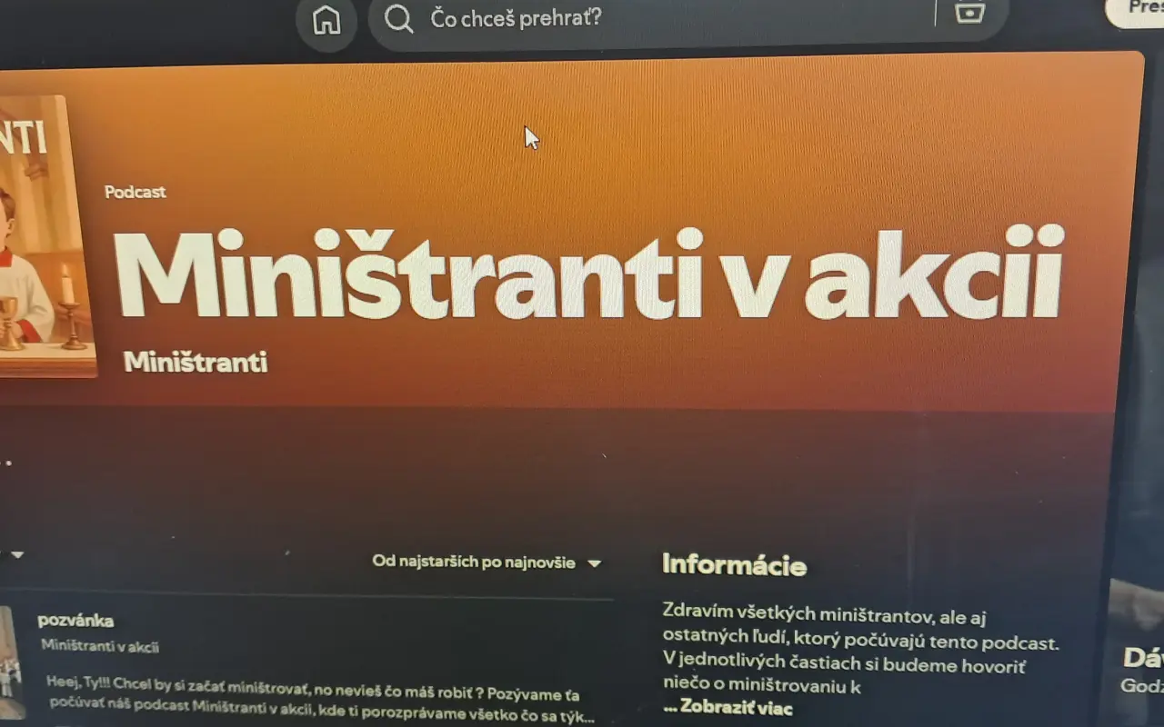 Miništranti v akcii – rozbehnime podcast, ktorý spája človeka s Bohom