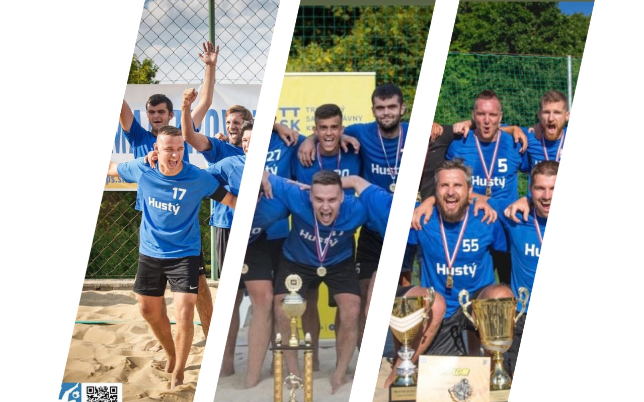 Podporte BSC HUSTÝ, prvý SK tím v hlavnej časti LIGY MAJSTROV v plážovom futbale