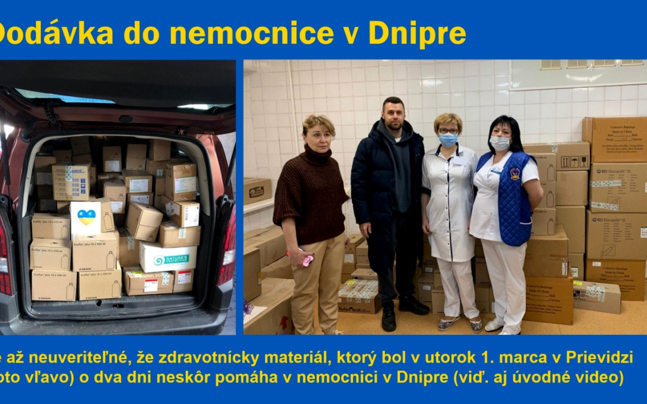 Zachráňte spolu s nami životy na Ukrajine! Nákup zdravotníckeho materiálu