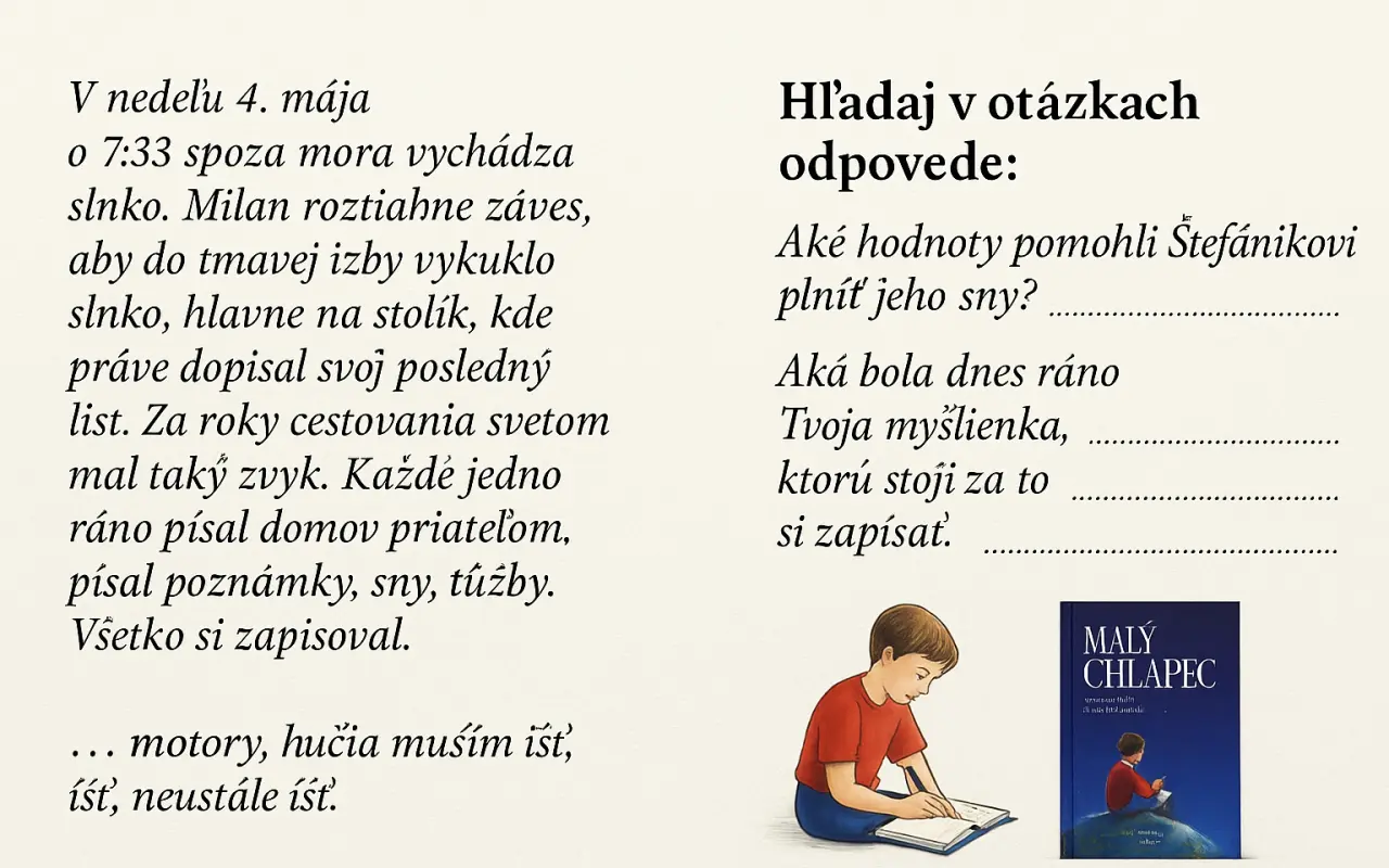 Kniha Malý Chlapec - dostaňme viac ODKAZu M.R.Štefánika do našich životov