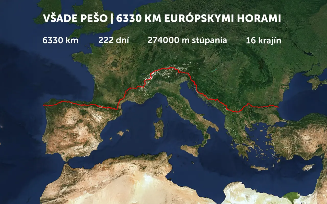 Podporili ste Všade pešo: 6330 km dobrodružstva