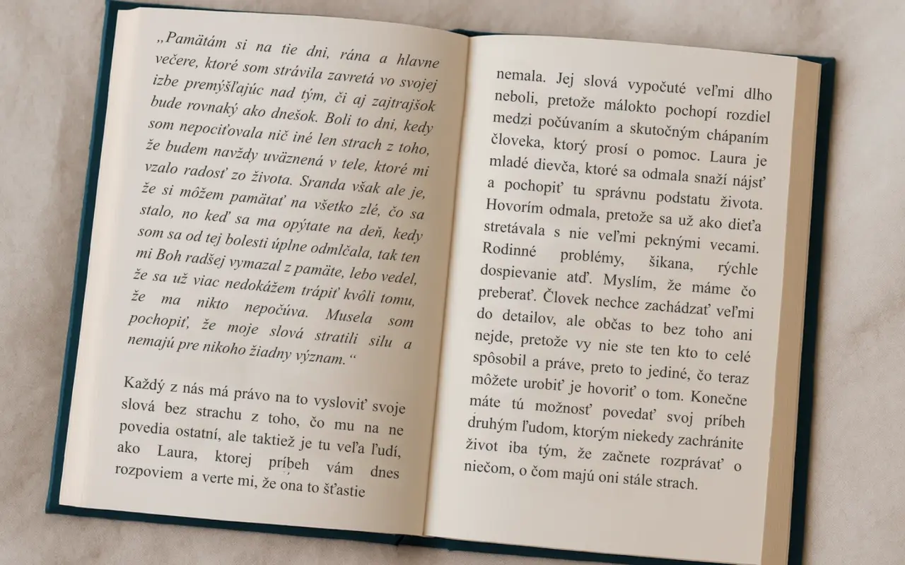 Podporte vydanie knihy Slová, ktoré nepadli
