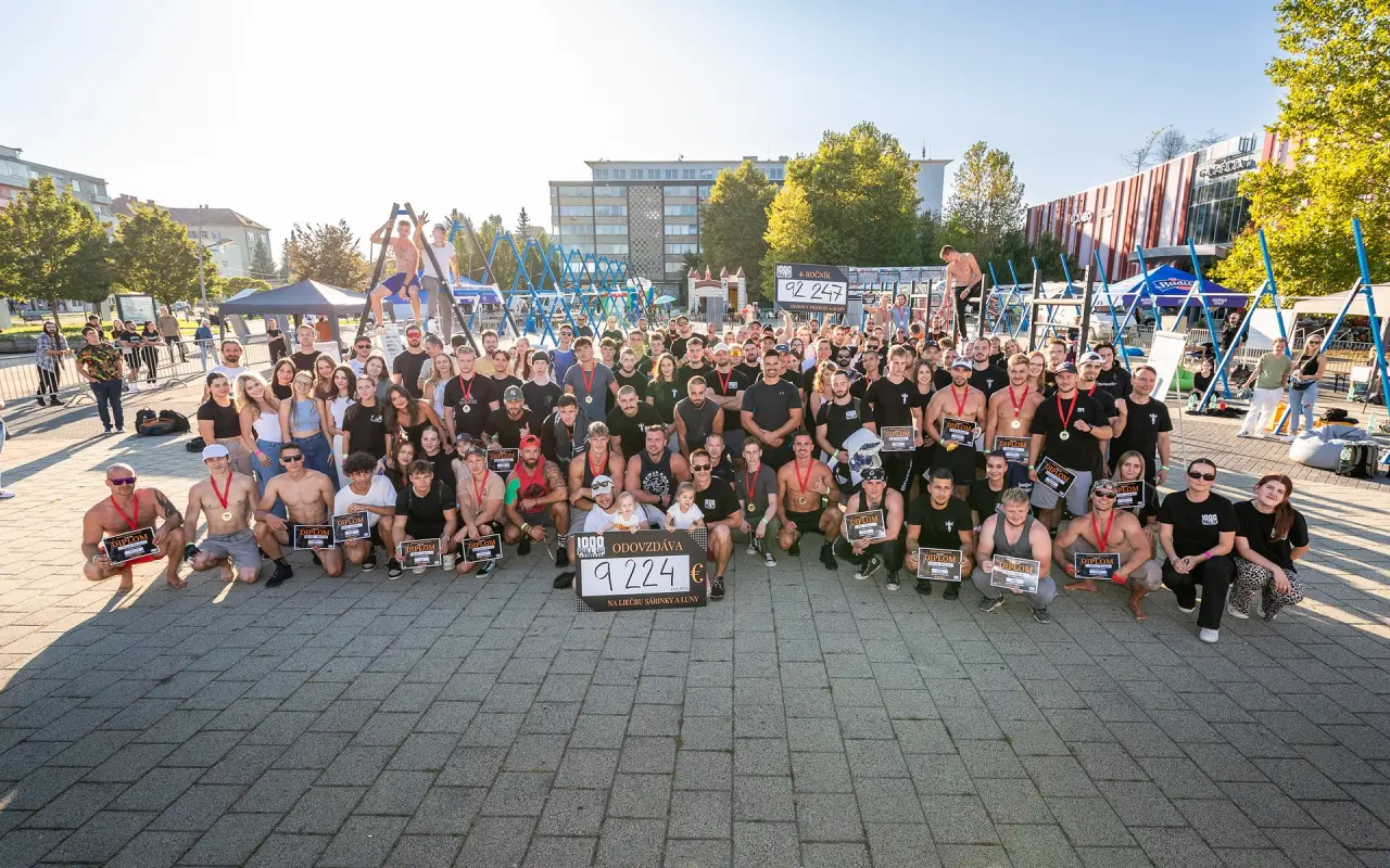 1000 Pull up Challenge podporuje Ninku, pridaj sa k nám