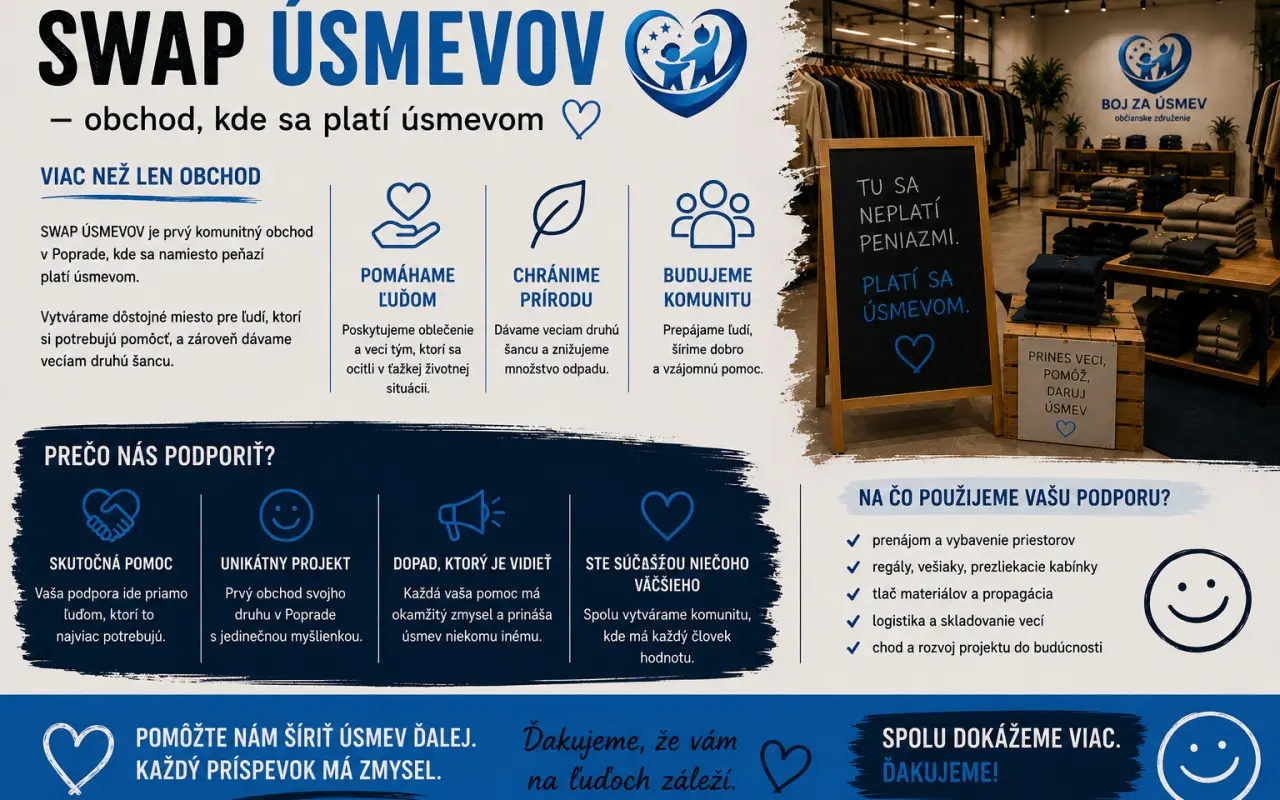 SWAP ÚSMEVOV | vytvoríme obchod, kde sa platí úsmevom