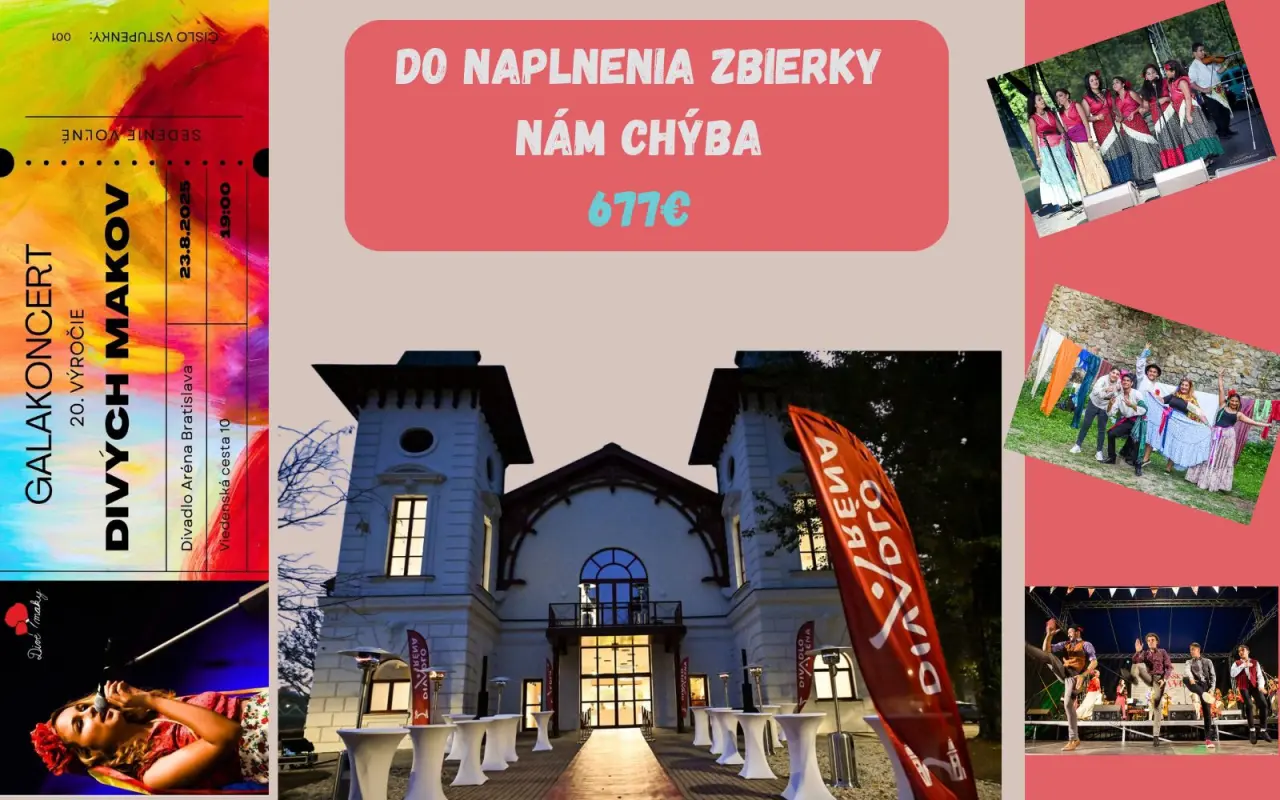 Oslávte s nami 20 rokov Divých Makov a podporte vzdelávanie rómskych detí!