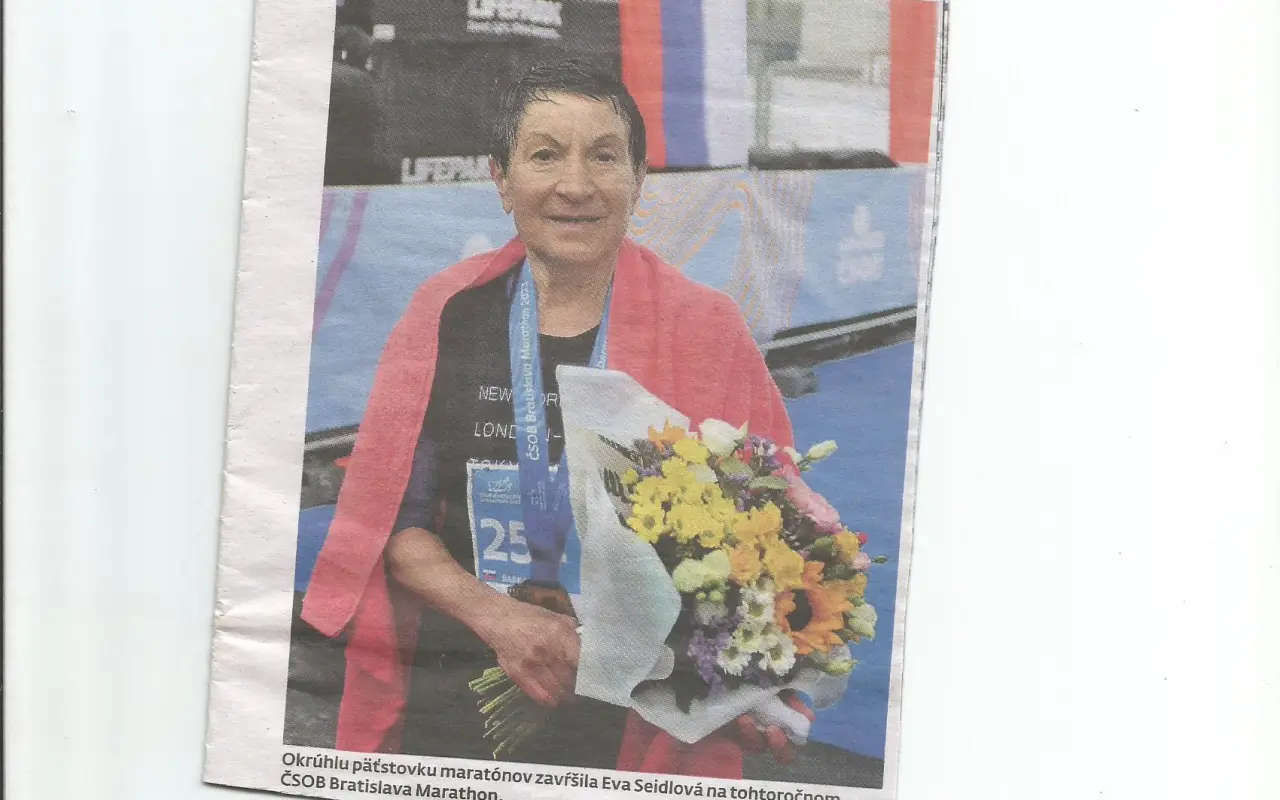 Pomôžme Eve zúčastniť sa Majstrovstiev sveta veteránov v maratóne v Kapskom Meste