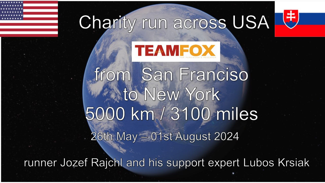 Charity Run across USA 2024 - TEAMFOX behom naprieč Amerikou 26.05.-01.08.2024