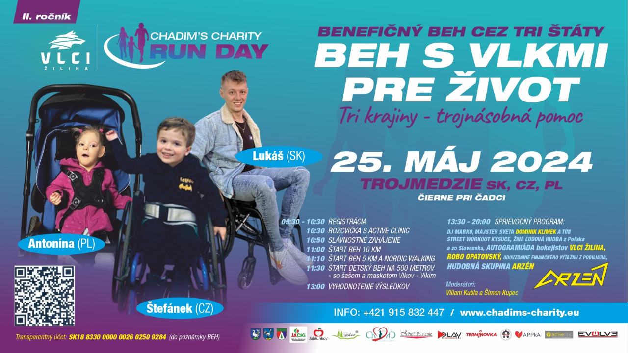 Podporte Benefičný beh cez tri štáty- BEH S VLKMI PRE ŽIVOT