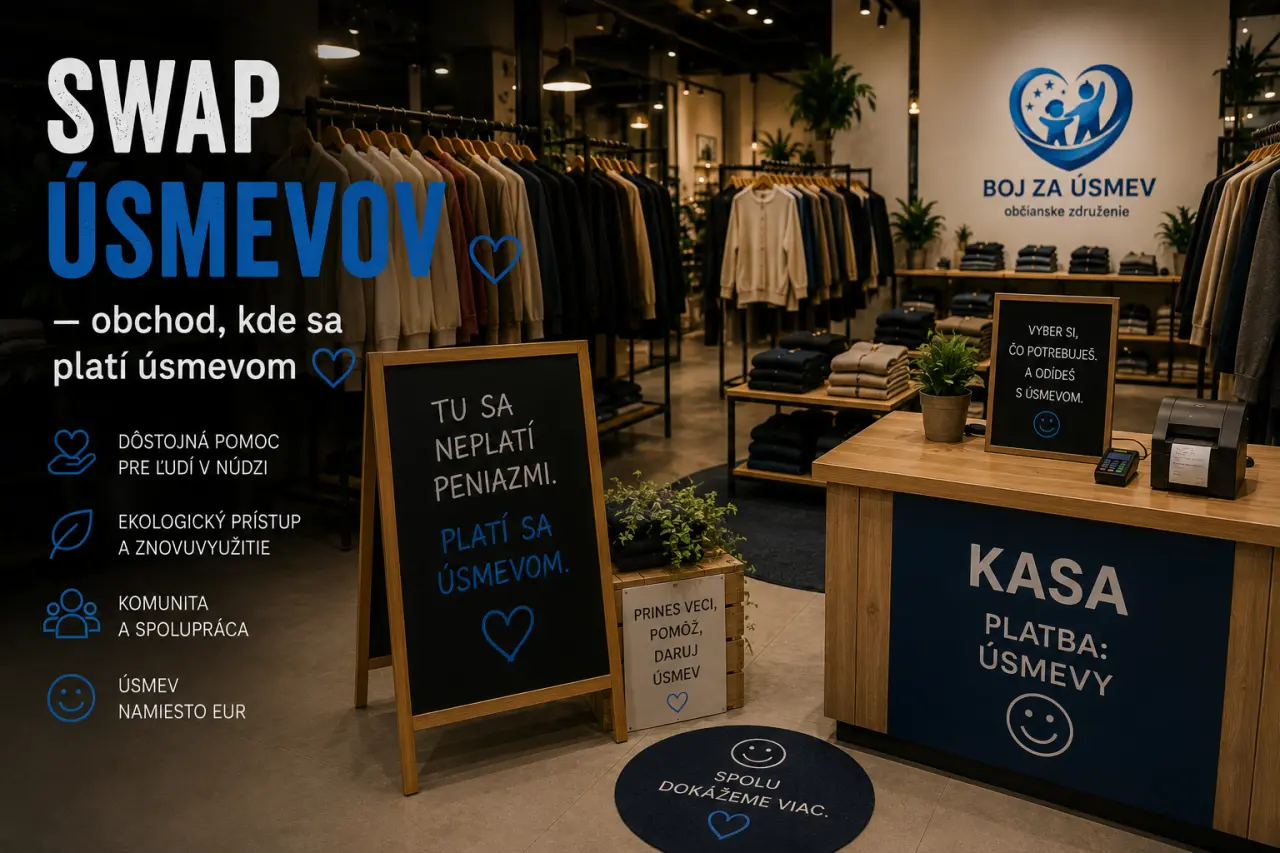 SWAP ÚSMEVOV | vytvoríme obchod, kde sa platí úsmevom