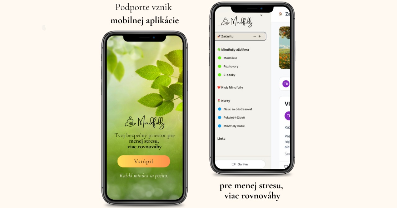 Mindfully: Podporte vznik mobilnej aplikácie na zvládanie stresu v slovenčine