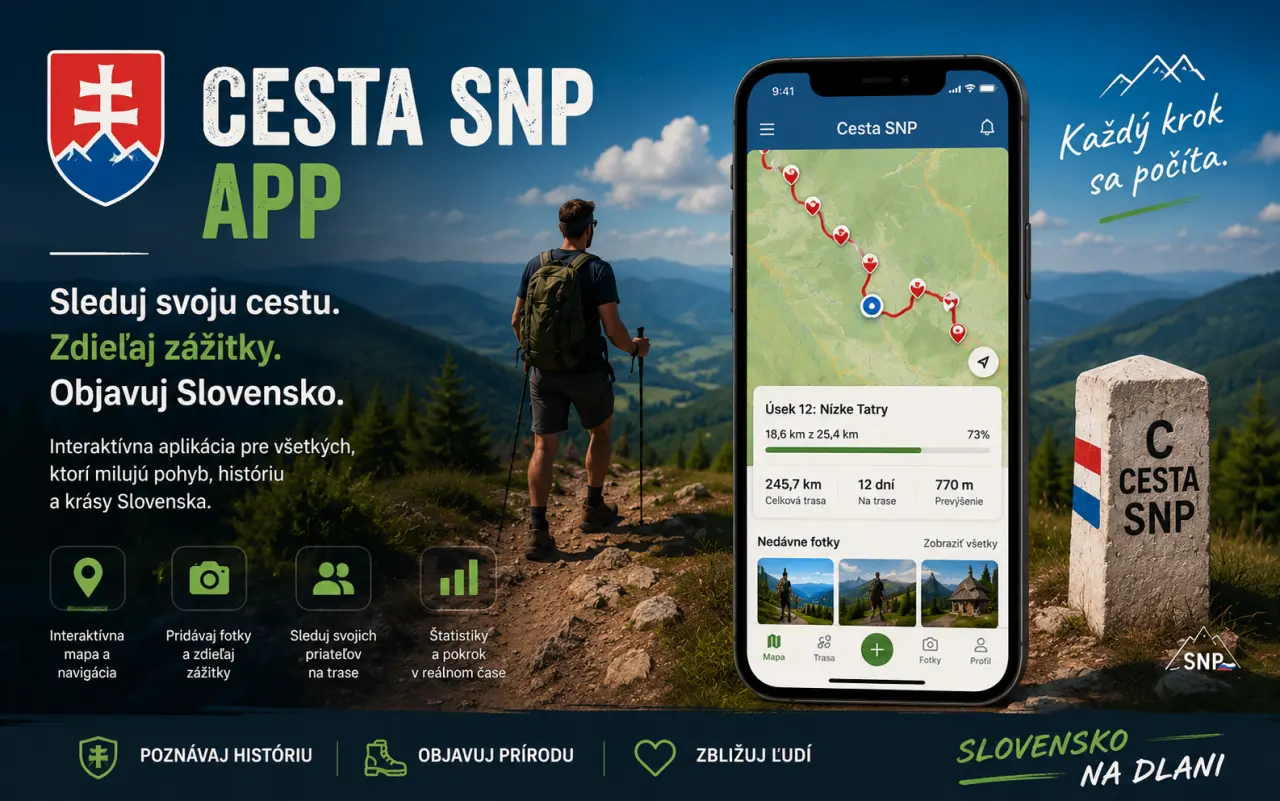 Cesta SNP App | Vytvorme pomôcku pre najdlhšiu turistickú trasu Slovenska