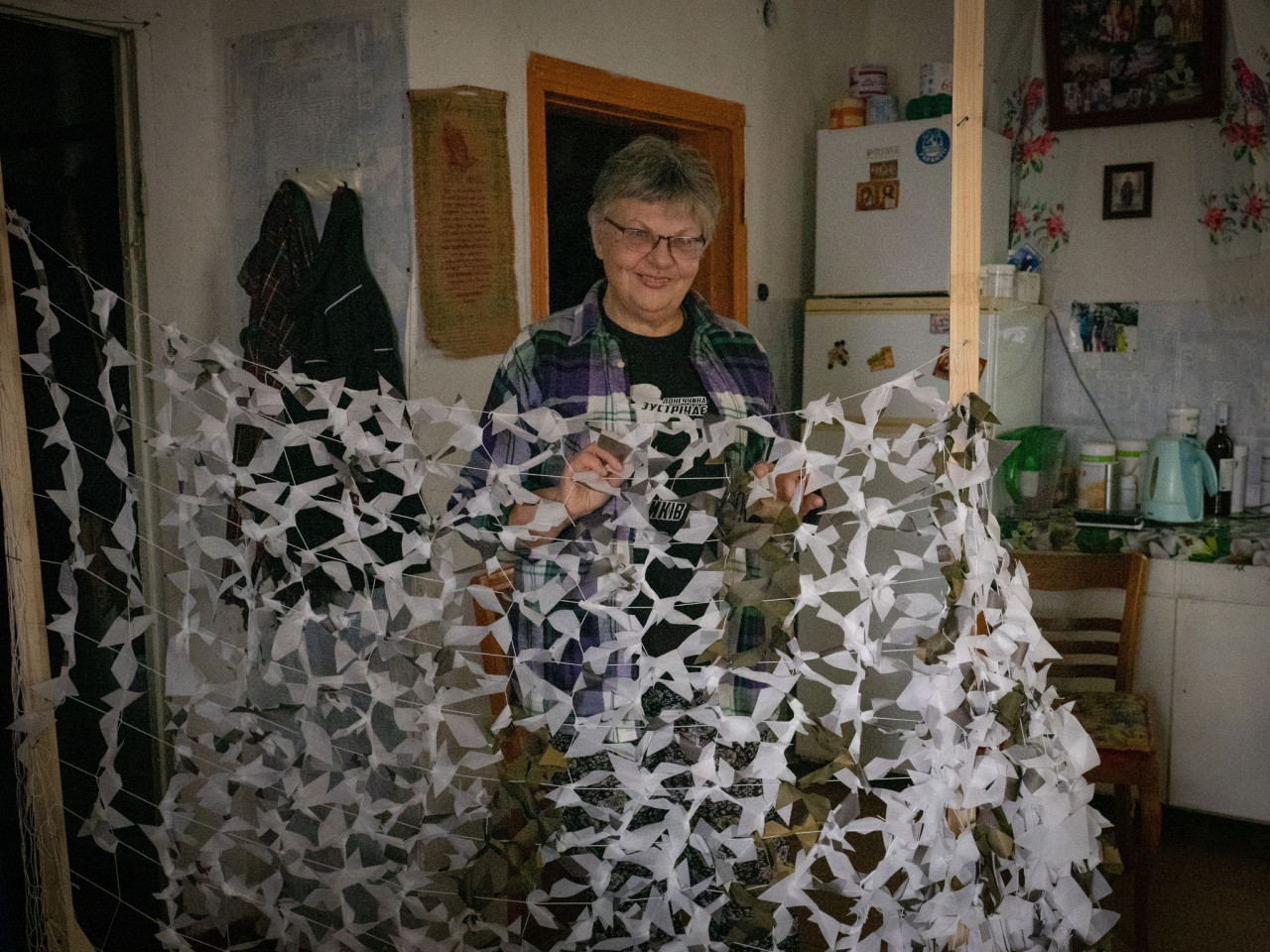 Maskovacie siete pre ukrajinských vojakov – prispejme dobrovoľníkom na materiál