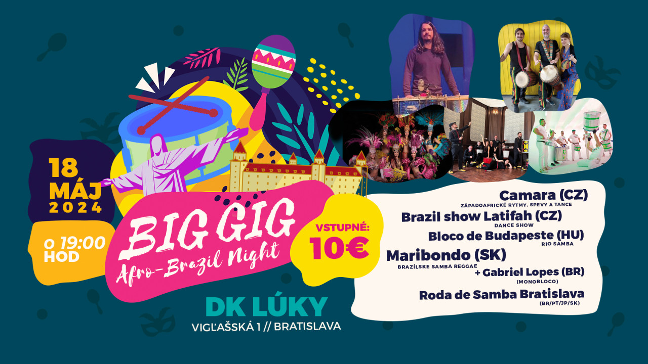 Večer plný bubnov. BIG GIG vol.2  - Afro-Brazil Night