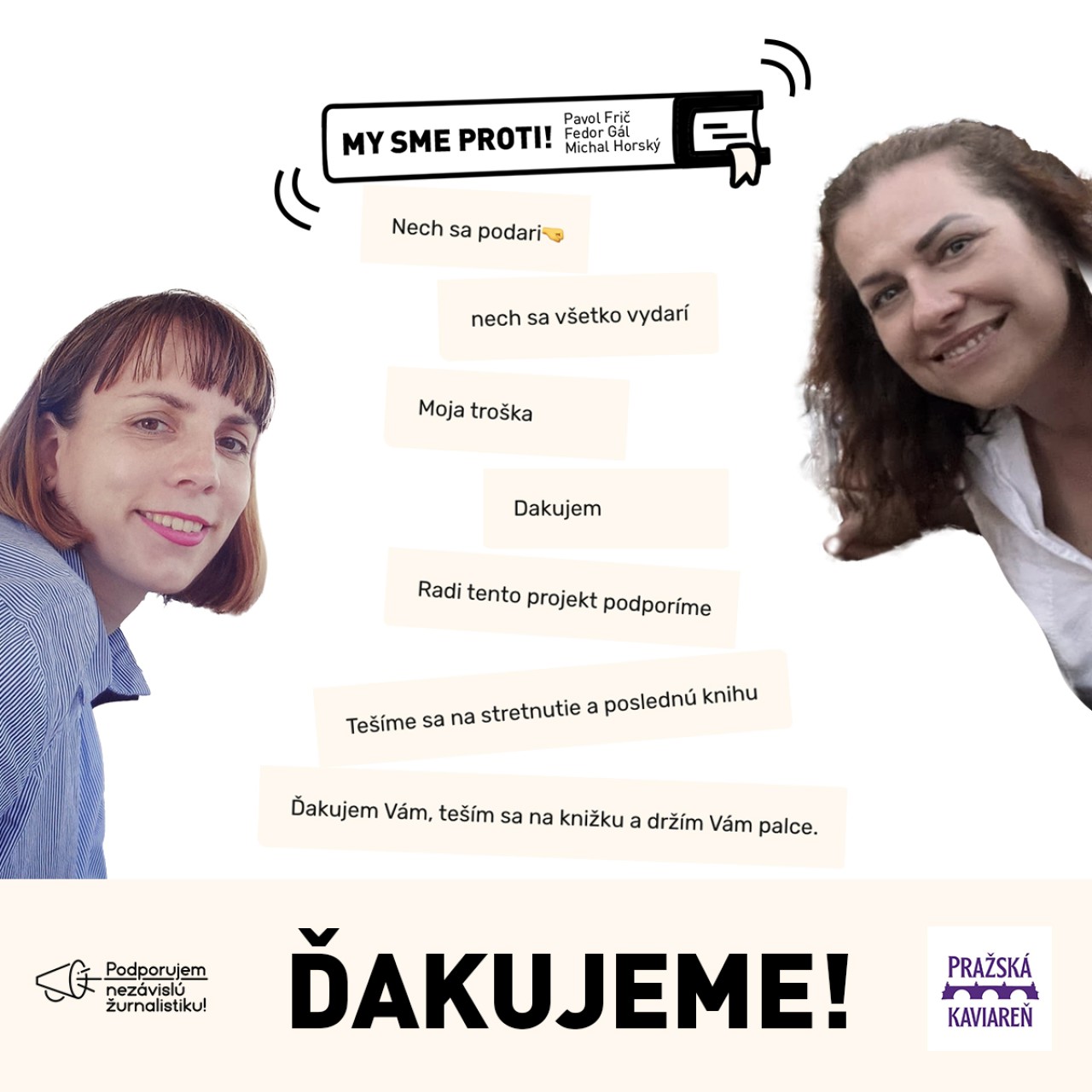 Fedor Gál a kolektív: kniha "MY SME PROTI!" - BUĎ PRI TOM!