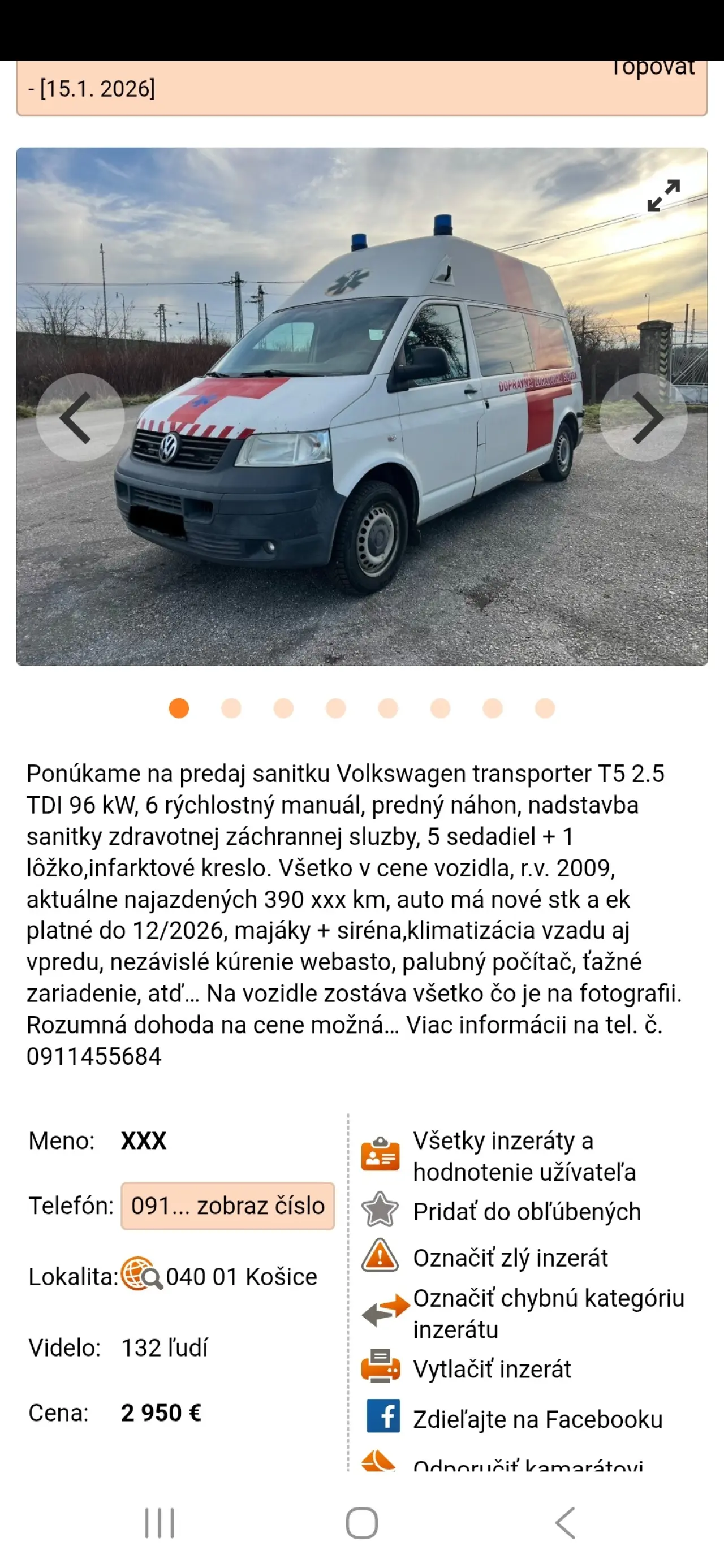 Pošlime Sanitku Nádeje na Ukrajinu