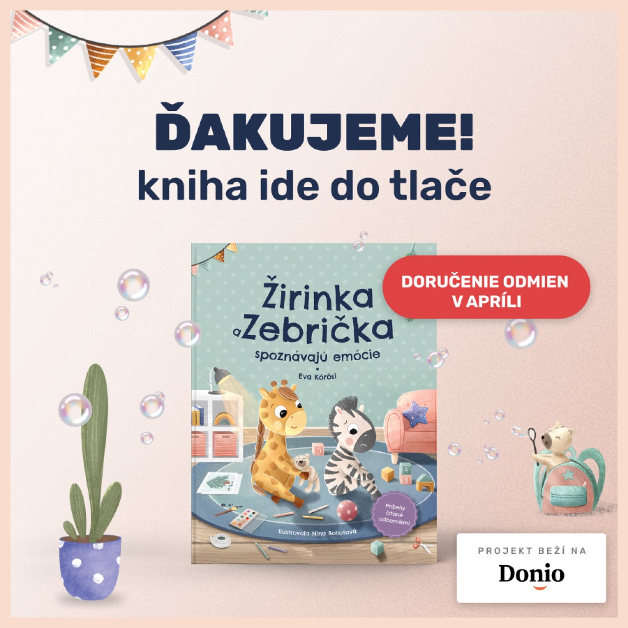 Pomôžte deťom s ich silnými emóciami - s knihou o Žirinke a Zebričke