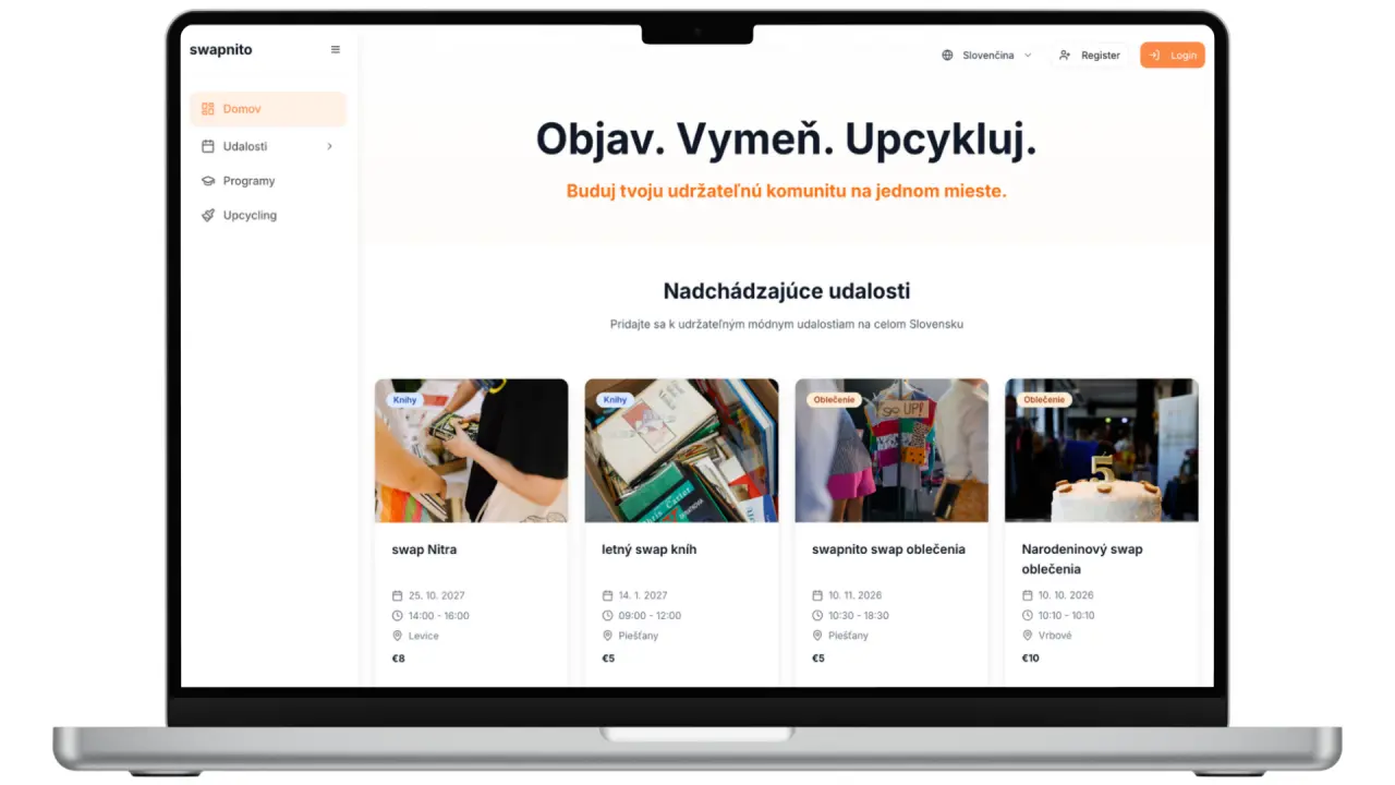 swapnito | Podpor vznik platformy, ktorá pomôže rozšíriť swapy po celom Slovensku