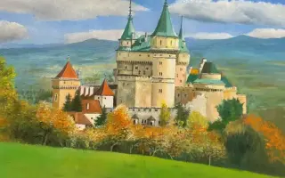 Pomôžte mi zriadiť stálu obrazáreň slovenských hradov: Olejomaľby, hrady v stredoveku na Bojnickom zámku