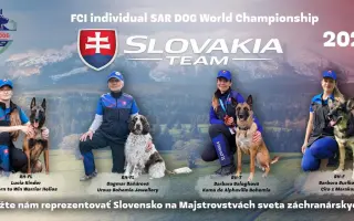 Podporme slovenské záchranárske psy na Majstrovstvách sveta 2026 v Slovinsku!