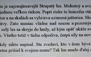 Podporte vznik knihy ,,Príbehy zo Strapatého lesa."