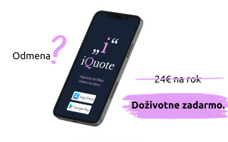 iQuote - Podpor výrobu appky, ktorá Ťa bude inšpirovať do hĺbky.