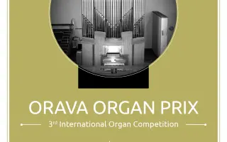 Orava Organ Prix 2026 - 3. ročník medzinárodnej organovej súťaže