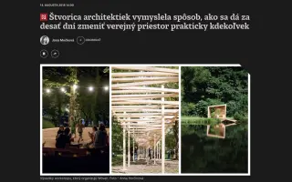 Tam vonku: pošlime  do sveta knihu o architektonických zásahoch [1:1] Workshopu