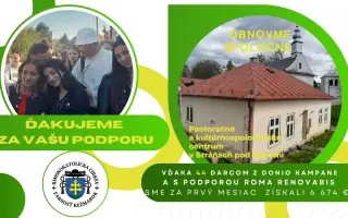Obnovme spoločne Pastoračné centrum v Stráňach