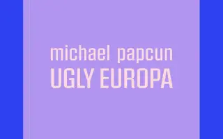 UGLY EUROPA | Podporte vznik básnickej zbierky