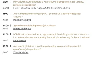 Návrat k sebe | zúčastni sa TRAUMA KONFERENCIE 3.0