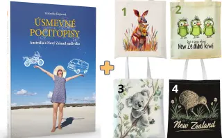 ÚSMEVNÉ POCITOPISY:  Austrália a Nový Zéland nadivoko