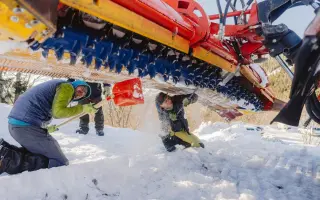 Prvý priestor pre bežkárov na Čertovici - zázemie na horách