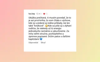Podpor knihu „Lebo som povedala!" a posuň rodičovstvo od moci k  vzťahu