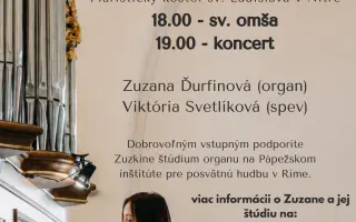 Hudba, ktorá slúži. Pomôžme Zuzane študovať v Ríme.