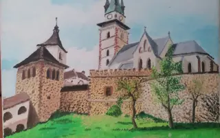 Pomôžte mi zriadiť stálu obrazáreň slovenských hradov: Olejomaľby, hrady v stredoveku na Bojnickom zámku