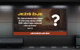 Aby Slovenskom znela dobrá správa, že JEŽIŠ ŽIJE (Veľkonočná kampaň 2026)