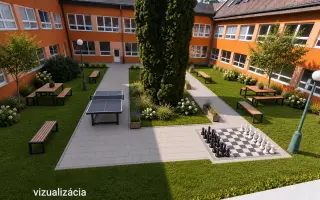 Ži s nami cez prestávky. Obnovme átrium školy.