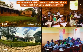 Pomohli ste vybudovať školskú kuchyňu pre deti v Ugande