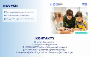 Vzdelávanie pre ukrajinské deti na Slovensku - nedajme vojne ukradnúť budúcnosť