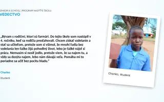 Podporili ste Karola Husára a nasýtili školu v Afrike