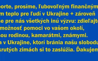 Pripravme sa na krutú zimu: teplo pre ľudí v Ukrajine