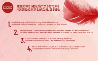 Dôstojná menštruácia | Pokračujte s nami v boji proti menštruačnej chudobe