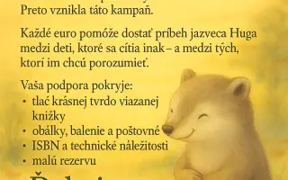 Inkluzívny Jazvec Hugo-Pomôžte vydať knihu pre deti, ktoré vnímajú svet inak