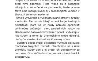 VYMOTÁVAČ: Podporte vydanie knihy o manipulatívnych technikách