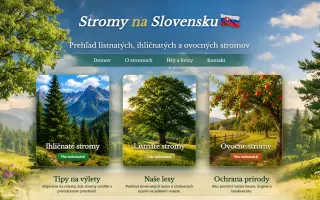 Podporili ste vzdelávací web Stromopedia.sk o stromoch na Slovensku