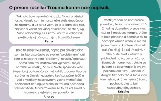 Podpor a môžeš sa zúčastniť druhého ročníka Trauma konferencie ONLINE.