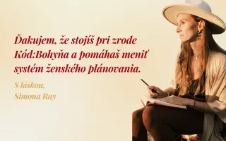 Viac energie, menej stresu – podpor vznik Cyklického diára "Kód: Bohyňa"