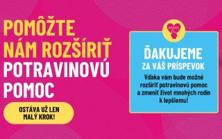 JEDEN RODIČ | Pomôžte nám zastaviť hlad v jednorodičovských rodinách