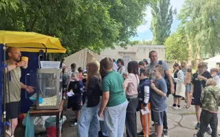 Pomohli ste priniesť hry namiesto striel deťom v Černihive